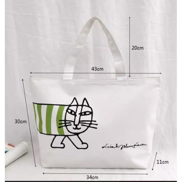 リサラーソン LISA LARSON BIG トートバッグ グリーン 大容量バッグ かわいいバッグ ...