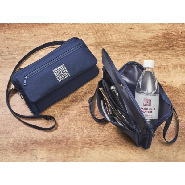 紀ノ国屋 KINOKUNIYA (キノクニヤ）お財布ショルダーバッグ ネイビー シンプルデザイン 小...