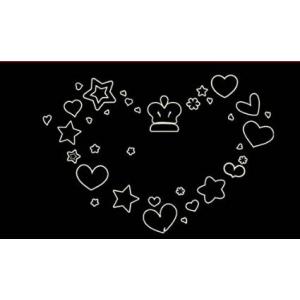 蛍光シール　幼稚園　保育室　光るシール　ハート　たくさん　　ウォールステッカー　　ウォール　ステッカ...