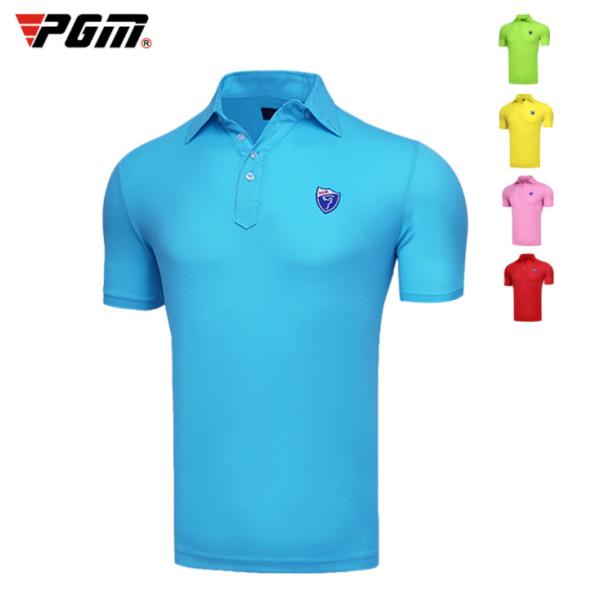 PGM 夏用 メンズウェア　ゴルフメンズウェア　半袖Tシャツ　ポロシャツ  試合着　速乾性　吸汗　通...