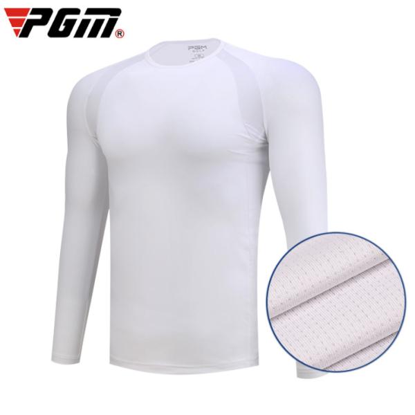 PGM 春夏用　ゴルフウェア　メンズ　長袖アンダーシャツ　インナーシャツ　Vネック クルーネック タ...