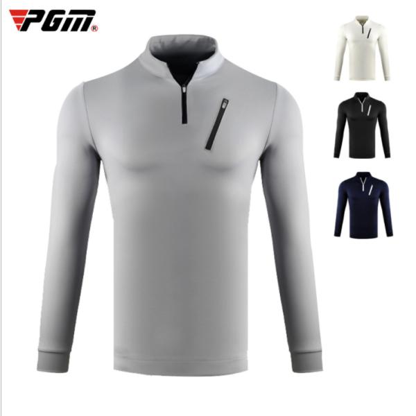 PGM 秋冬用　紳士　ゴルフメンズウェア メンズウェア　スポーツウェア　長袖　Tシャツ　ハーフジップ...