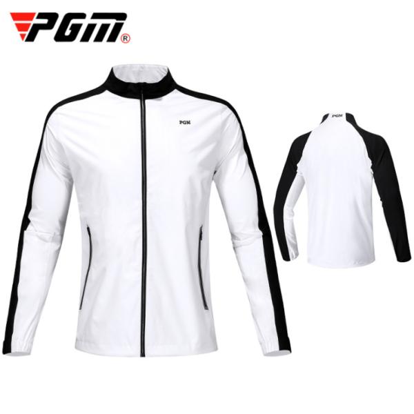PGM 秋冬用　ゴルフメンズウェア　メンズジャケット　ジャージー　ジップアップ　長袖ジャケット　防寒...