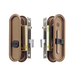 ベスト金物　シリンダー引戸鎌錠 ベスト シリンダー栓錠 No.570 仕上色:黄銅磨き (引違い戸 錠 鍵 ドア