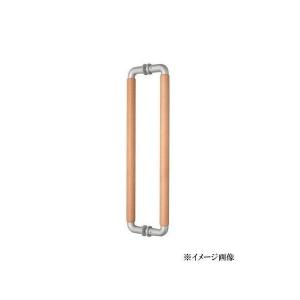 クマモト PLUS ウッドハンドル 両面仕様 D-520-300-SI/LI / 1セット  (取っ手 ハンドル ツマミ ドア 扉 交換 金物)