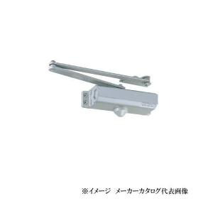 日本ドアーチェック NEWSTAR ニュースター ドアクローザー P-182A 色：ホワイト（パラレル型・ストップ付）段付ブラケット (ドアチェック)｜todakanap