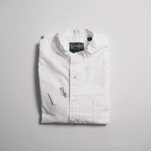 GITMAN VINTAGE ギットマンヴィンテージ オックスフォードバンドカラープルオーバーシャツ / WHITE｜todayisthedayannex