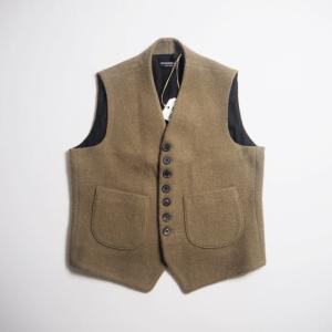 HACKNEY UNION WORKHOUSE ハックニーユニオンワークハウス ハリスツイードジレ ベスト RICHMAL WAISTCOAT / CAMEL｜todayisthedayannex