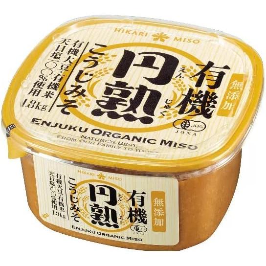 ひかり味噌 有機円熟こうじみそ 1.8kg