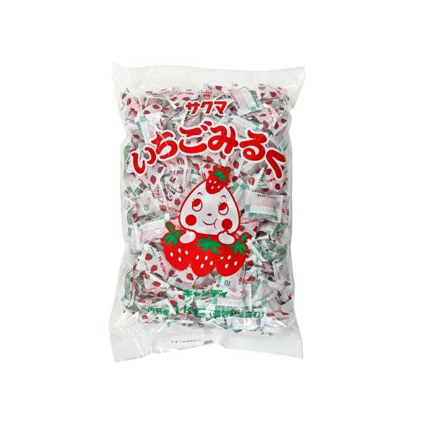 サクマ製菓 いちごみるく(ピロー) 1kg