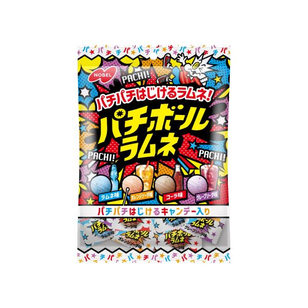 ノーベル製菓 パチボールラムネ ドリンクアソート 60ｇ ×6袋