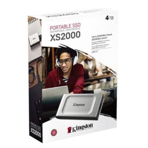 Kingston 外付けSSD 4TB SXS2000/4000G XS2000シリーズ USB 3.2 Gen 2x2(USB Type-C) キングストン 防水 防塵 IP55 耐衝撃 メーカー保証5年｜todoku-ne