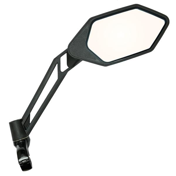 メカウ (MEACHOW) 自転車 バックミラー 可動式ラウンドガラスミラー type HEXA (...