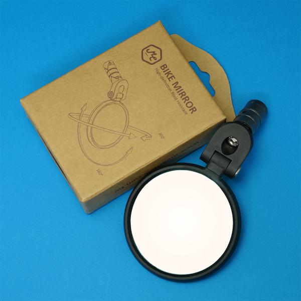 メカウ (MEACHOW) リヤビューミラー ラウンドガラスミラー (シルバーミラー)