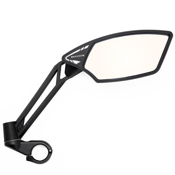 メカウ (MEACHOW) 自転車 バックミラー 可動式ラウンドガラスミラー type TETRA ...