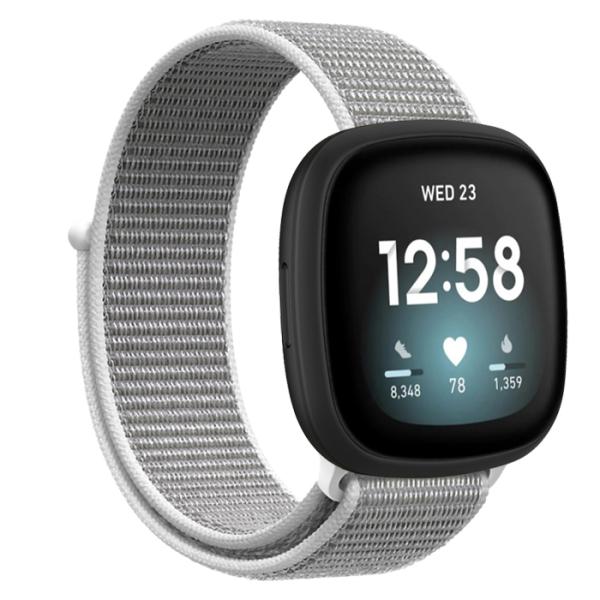 Fitbit versa3 Fitbit sense用 軽量で柔軟性がある交換ナイロンバンド
