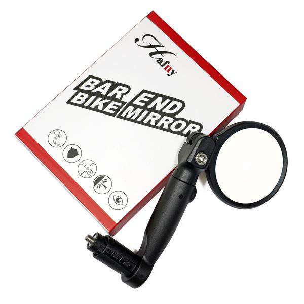 Hafny （ハフニー） リヤビューミラー ミラーラウンドタイプ Mk2 (シルバー, ロング)