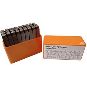 レザークラフト ポンチ 刻印 ハンドメイド アルファベット 大文字 小文字 数字 英語 打刻印 銅板 真鍮板 アルミ版 指輪  (