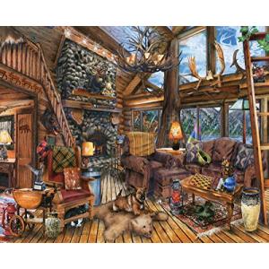 Springbok Puzzles - The Hunting Lodge - 1000ピースジグソーパズル - 大きな30インチ x 24イン