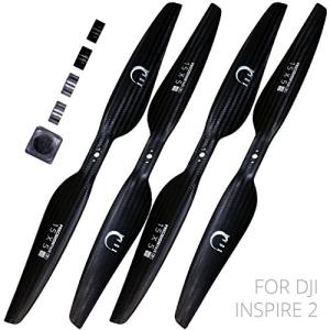 【売切特価】XOAR DJI Inspire2 カーボンプロペラ Carbon Fiber Propellers High Quality Props 1550 15x5 CW CCW (2 Pairs)｜tohasen