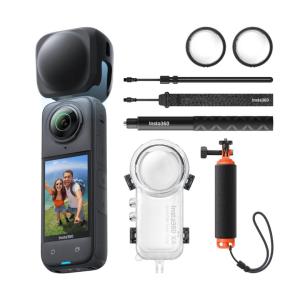 Insta360 X4 見えない潜水キット Invisible Dive Bundle | 114cm自撮り棒＋潜水ケース＋フローティンググリップ＋自撮り棒リストストラップ＋レンズキャップ｜tohasen