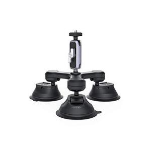 PGYTECH アクションカメラ 用 3アーム吸盤式サクションカップ