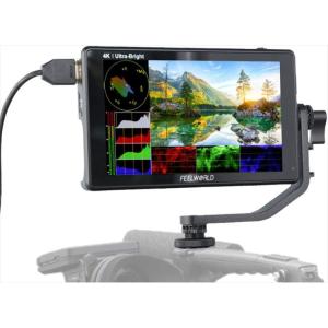FEELWORLD LUT6 4K HDMI モニター| 6インチ2600nits HDR / 3D...