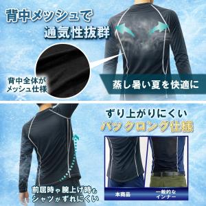 コンプレッション 7分袖 インナー 接触冷感 ...の詳細画像3