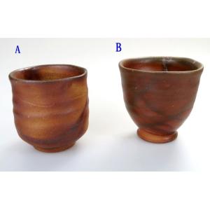 緋襷 ひだすき 乙女湯呑 径6cm×高7.5cm 1客 化粧箱入 ギフト 備前焼