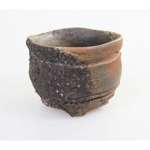 茶道具 飾茶壺 飾壺 高取焼き 高取喜恵作 八仙窯 口覆仕服 網