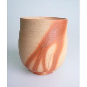 備前焼フリーカップ 緋色 緋たすき 猪俣政昭 作家 ひだすき ひいろ 緋