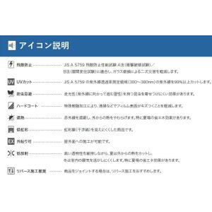 ガラスフィルム サンゲツ 透明 97cm巾 高...の詳細画像5