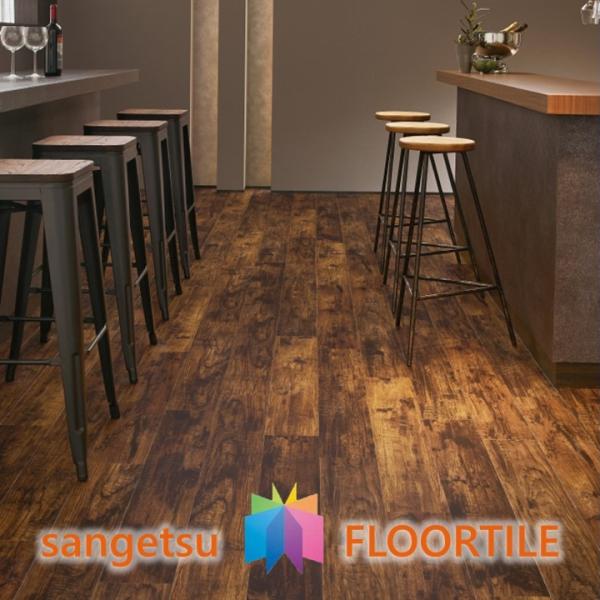 【ケース売】ウッド床材 木目 ラスティックナット 152.4×914.4×2.5mm WD2141 ...