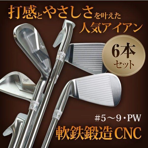 ヘッドのみ アイアンセット CNC軟鉄鍛造 6個セット #5 6 7 8 9 PW キャビティバック...