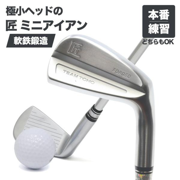 匠ミニアイアン 軟鉄鍛造 極小ミニヘッド 小ぶりヘッド 小型アイアン 練習器具 トレーニング 本番で...