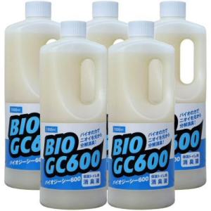 仮設トイレ専用消臭液 バイオジーシー600 1000ml BIO GC600 ×5本