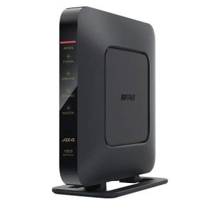BUFFALO  バッファロー 無線LAN親機 WiFiルーター 11ax/ac/n/a/g/b 1201+574Mbps WiFi6/Ipv6対応 ブラック WSR-1800AX4/DBK
