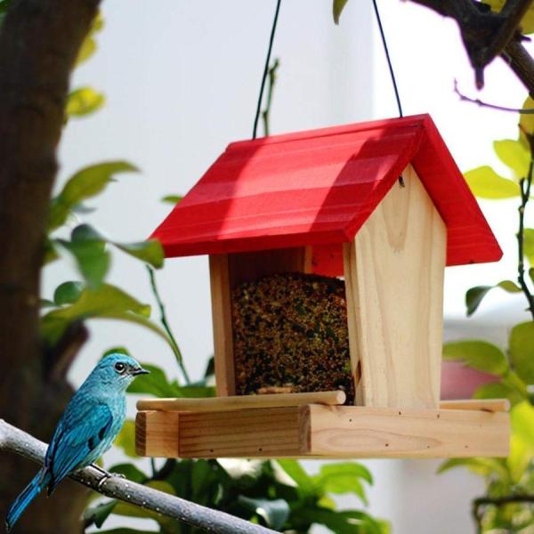 野鳥の餌台 バードフィーダーバードウォッチング 小鳥 鳩 野鳥の餌台 おしゃれ 屋外デザイン 防水野...