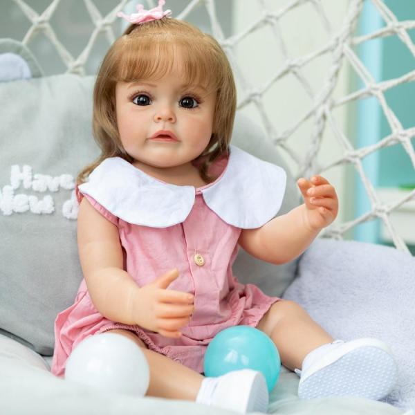 リボーンドール 人形 赤ちゃん シリコーン リアル 女の子 可愛い 衣装付き 抱き人形 ベビー ビニ...