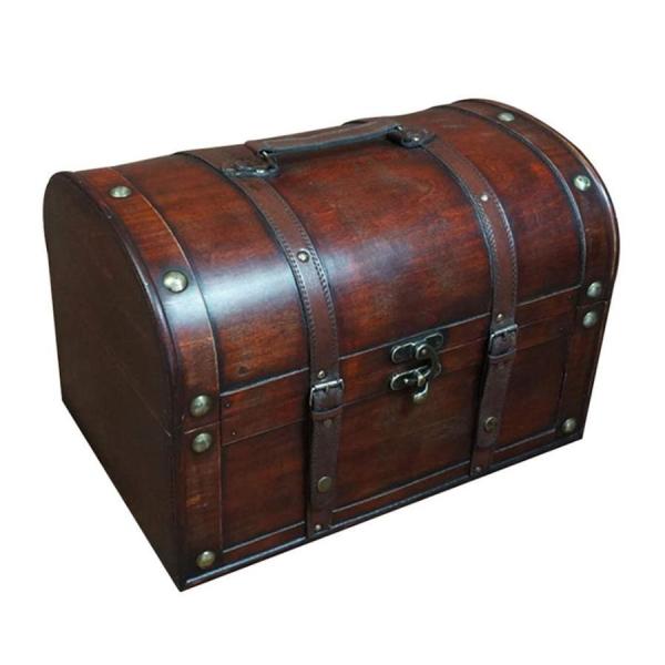 ヴィンテージスーツケース 木製の宝箱装飾収納ボックスモデル &apos;古いパブ&apos; | 手作りのヴィンテージ装...