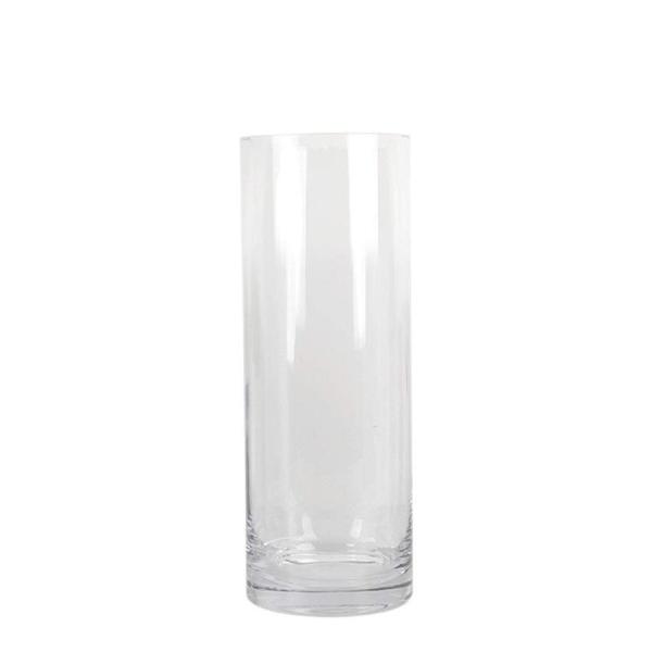 円筒形の透明な花瓶、 厚く ガラス 装飾的な花瓶 屋内 バラの花 高さ：30CM / 40CM / ...