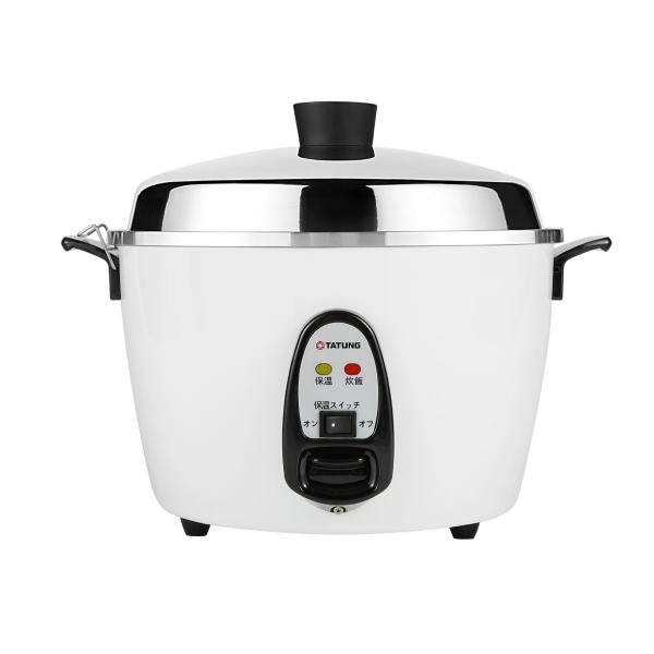 【大同電鍋YAHOO公式販売店】大同電鍋 10合 Lサイズ 外鍋ステンレス製 白色 炊飯 蒸し料理 ...