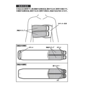 医療用 胸部サポーター メッシュ 男女兼用 日...の詳細画像3