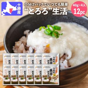 とろろ 冷凍 国産 北海道産 マルコフーズ 十勝産長芋とろろ 12パック(40g×4入り×12パック=48食分) 冷凍食品 やまいも｜tokachi-berryfarm