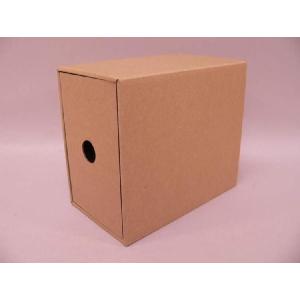 （サプライ） PAPER SLEEVE BOX　CD収納ボックス／引き出し式段ボールBOX（クラフト／未組立）