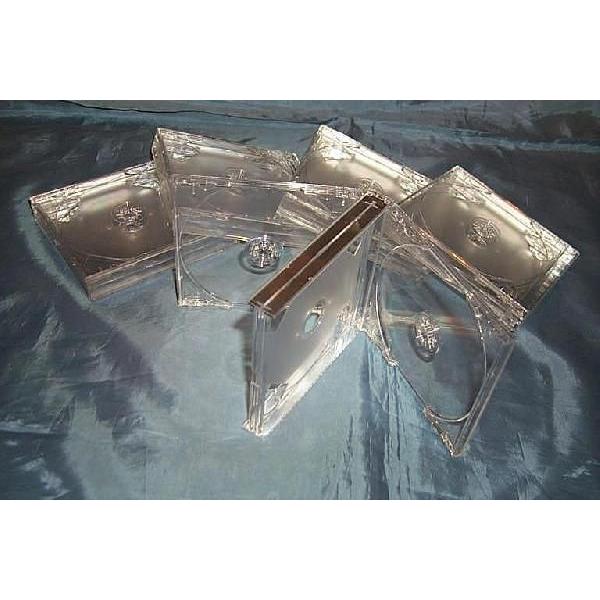 （サプライ） ＣＤ３枚用プラケース（透明）５ケースセット