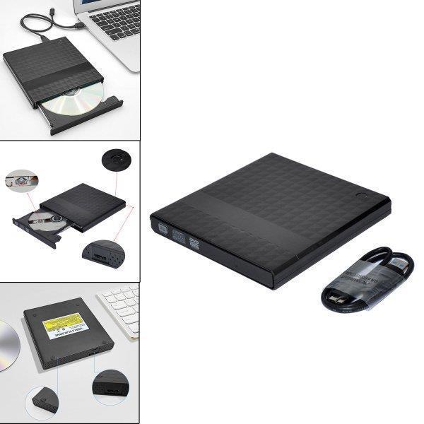 USB 3.0外付けDVDドライブレコーダー高速カード読み取り光学ドライブDVD-RWデスクトップP...