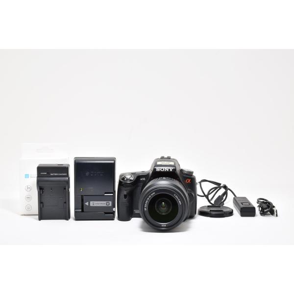 シャッター数15854回 SONY ミラーレス一眼 α55 ズームレンズキット DT 18-55mm