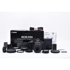 使用1回のみ 新品並 Canon ミラーレス一眼カメラ EOS R50 ダブルズーム