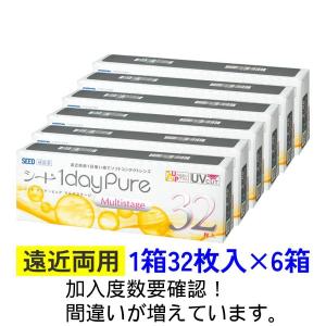 ワンデーピュアマルチステージ 32枚入 6箱セット シード SEED 1dayPure 遠近両用 ゆうパケット送料無料｜tokaicontact